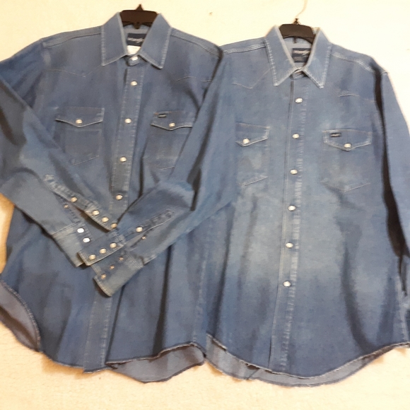 Wrangler Other - Two Wrangler vintage denim shirts.